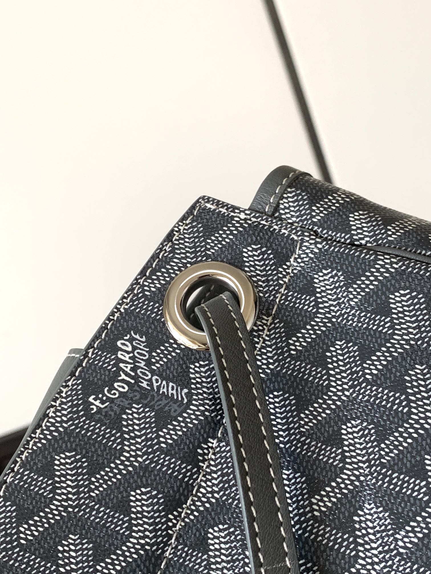 GOYARD Goyardine Rouette PM gray1423460