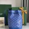 Goyard Blue Goyardine Coated Canvas and Leather ...