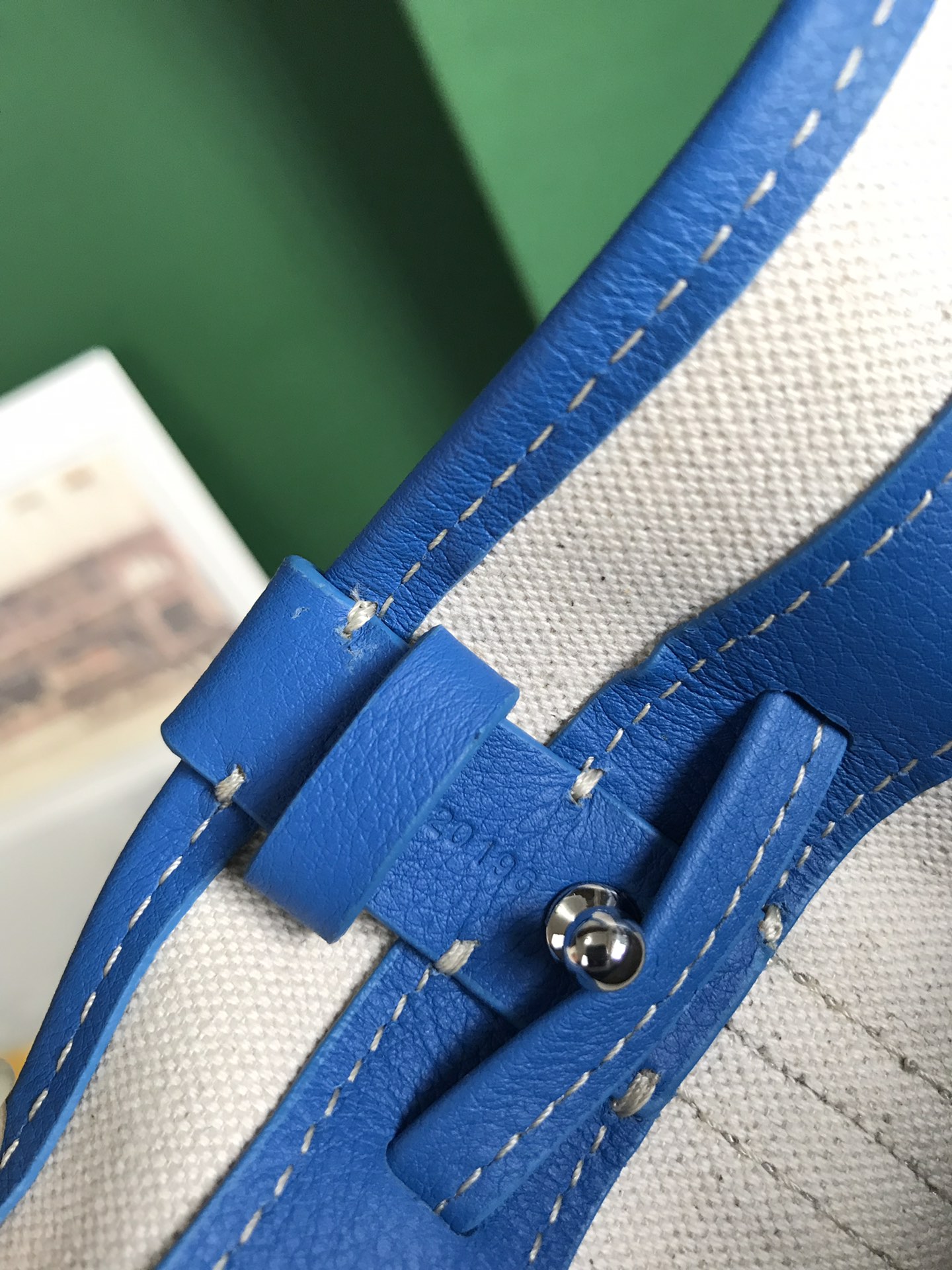 Goyard Blue Goyardine Coated Canvas and Leather ...