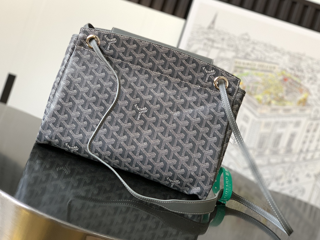 GOYARD Goyardine Rouette PM gray1423460