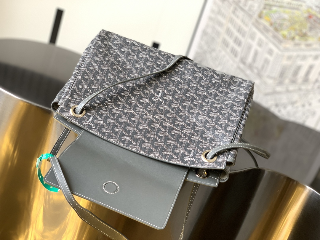 GOYARD Goyardine Rouette PM gray1423460