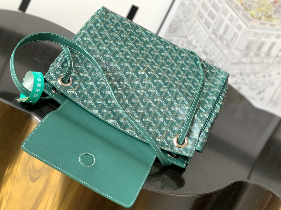 GOYARD Goyardine Rouette PM green1423460