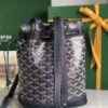Goyard Navy Blue Goyardine Coated Canvas and Leather ...
