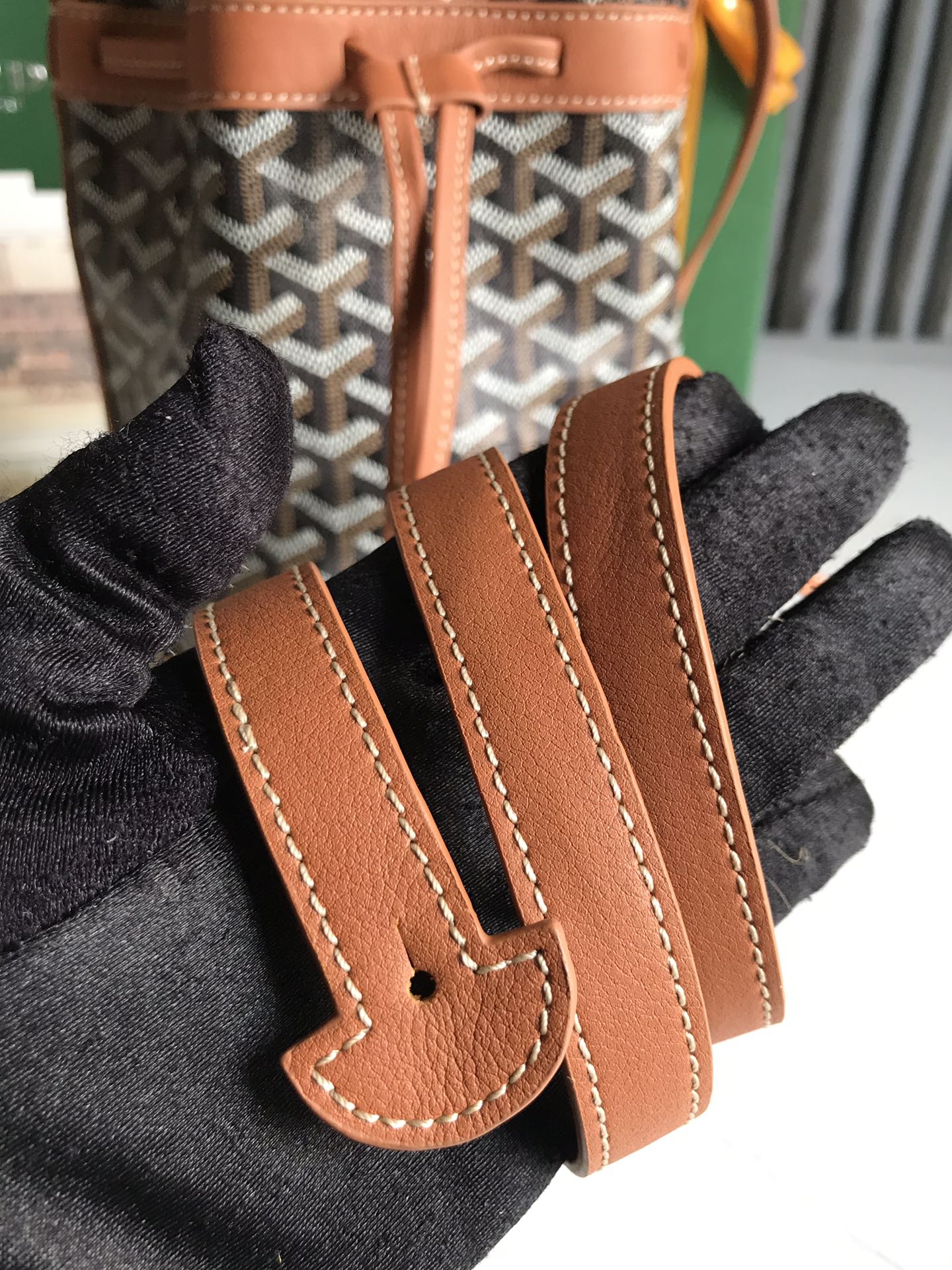 Goyard brown Goyardine Coated Canvas and Leather ...