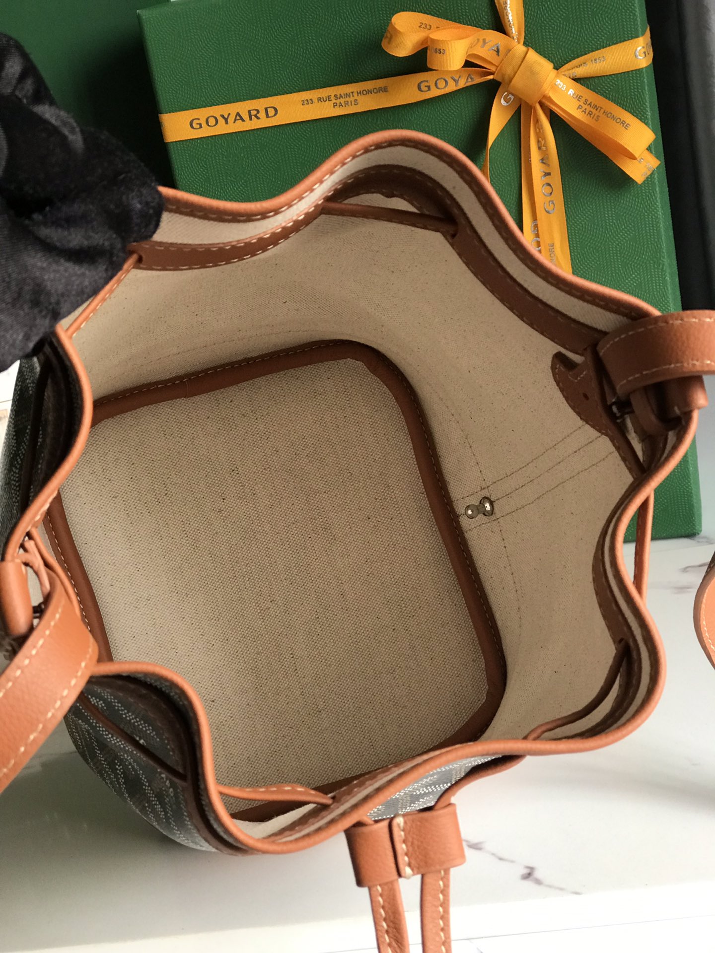 Goyard brown Goyardine Coated Canvas and Leather ...
