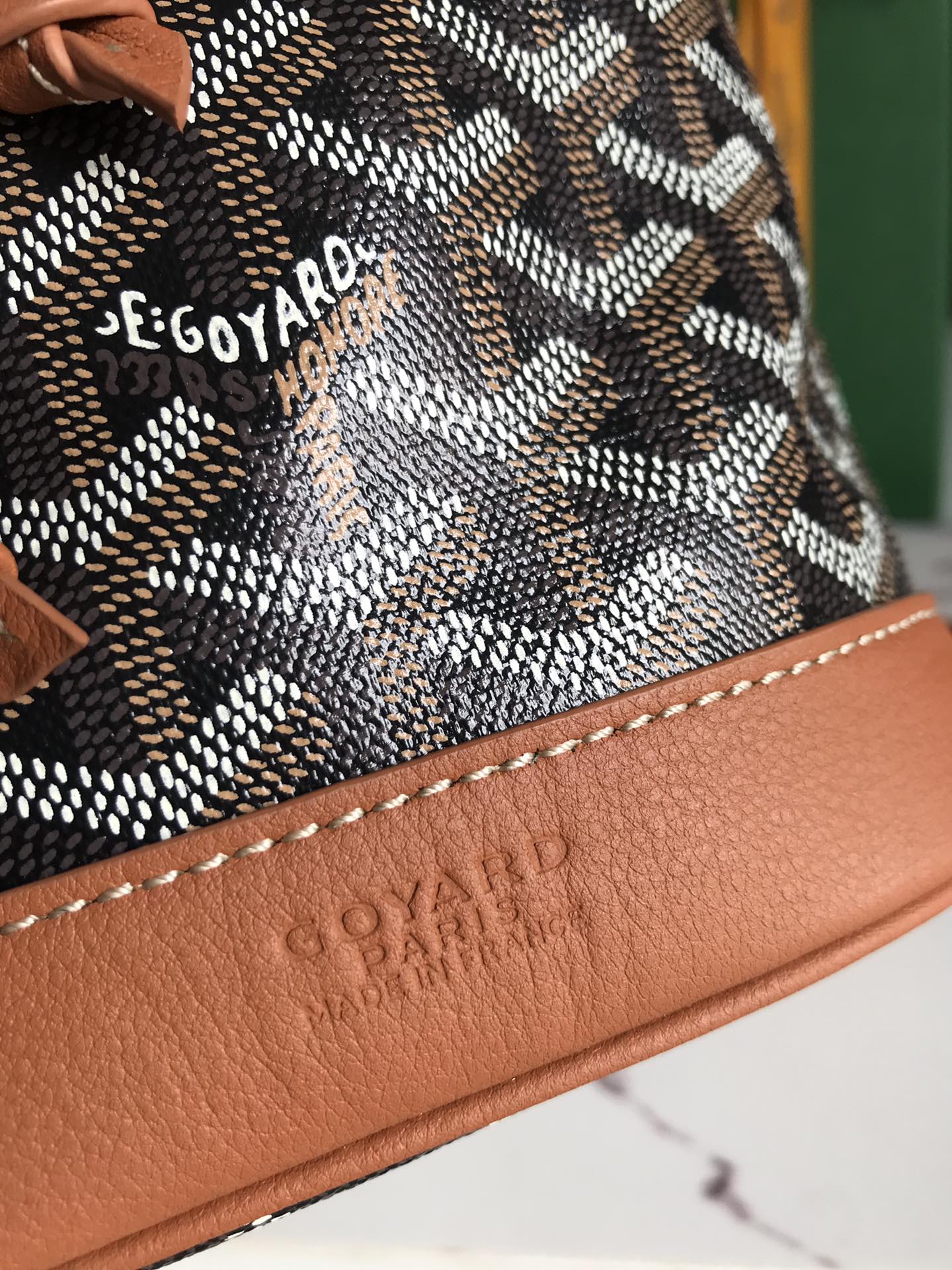 Goyard brown Goyardine Coated Canvas and Leather ...