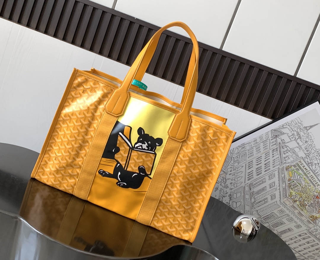 GOYARD Goyardine Villette Tote Bulldog orange 826961 |