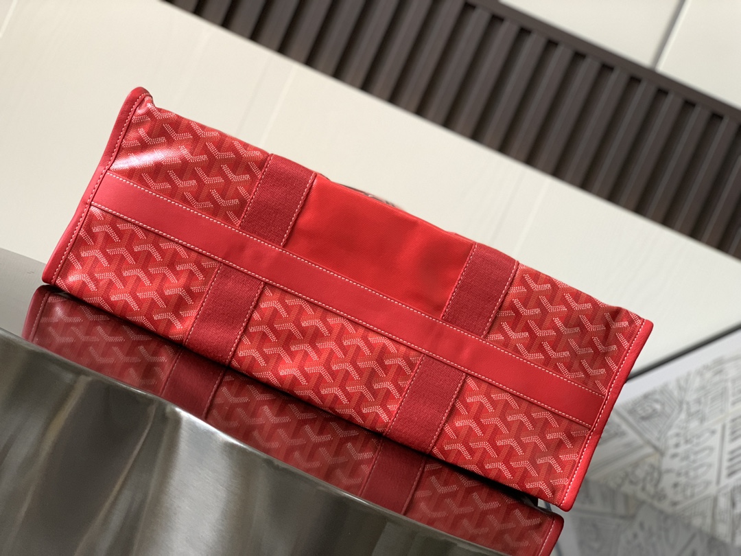 GOYARD Goyardine Villette Tote Red 826961 |