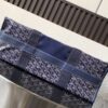 Goyard Navy Blue Chevron Print Coated Canvas Bulldog Villette MM Tote