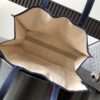 Goyard Navy Blue Chevron Print Coated Canvas Bulldog Villette MM Tote