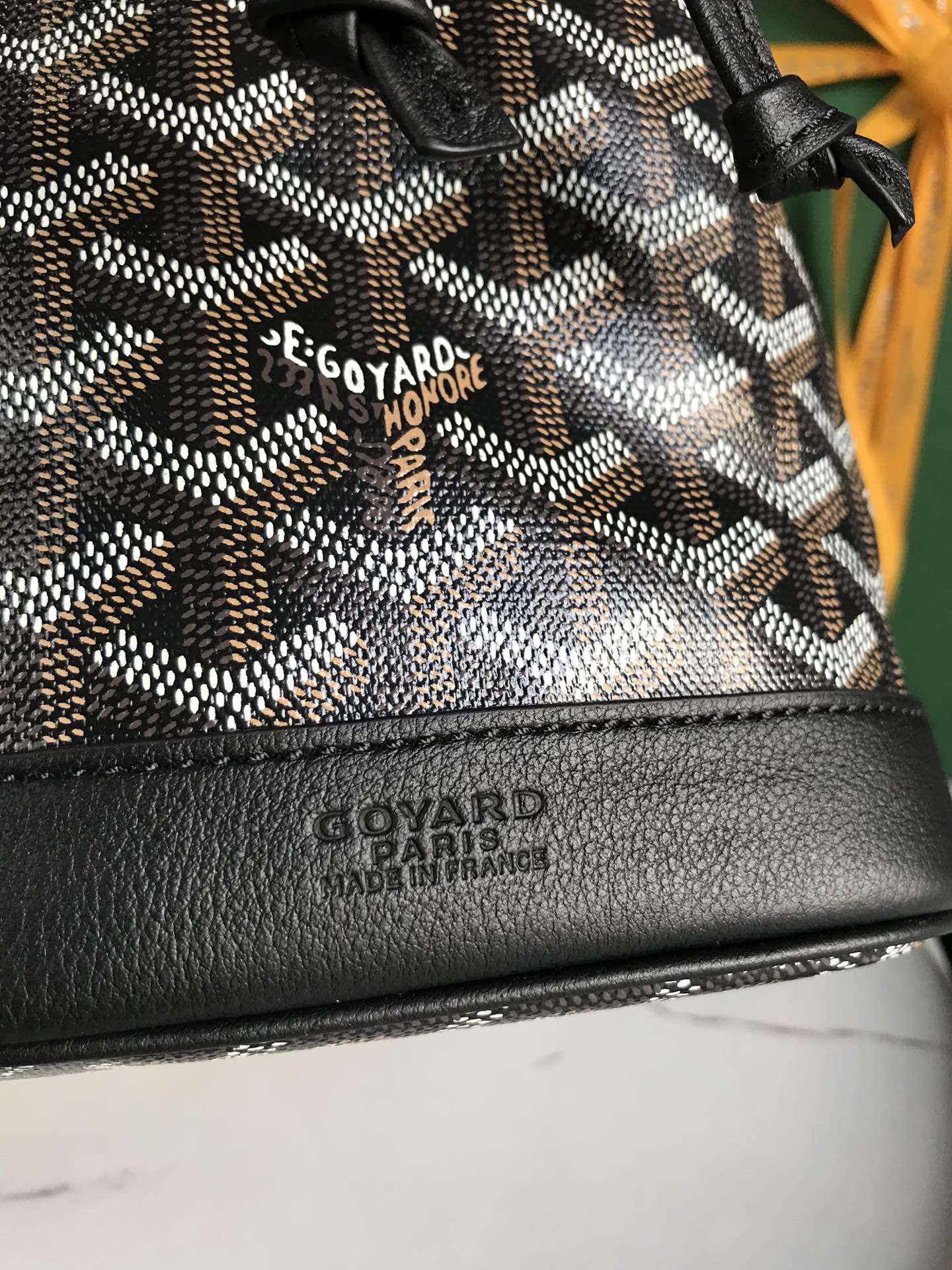 Goyard black Goyardine Coated Canvas and Leather ...