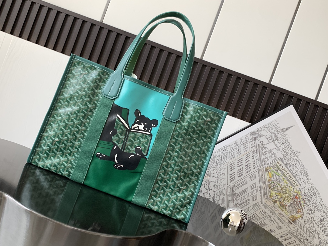 GOYARD Villette Marquee French Bulldog Tote Bag