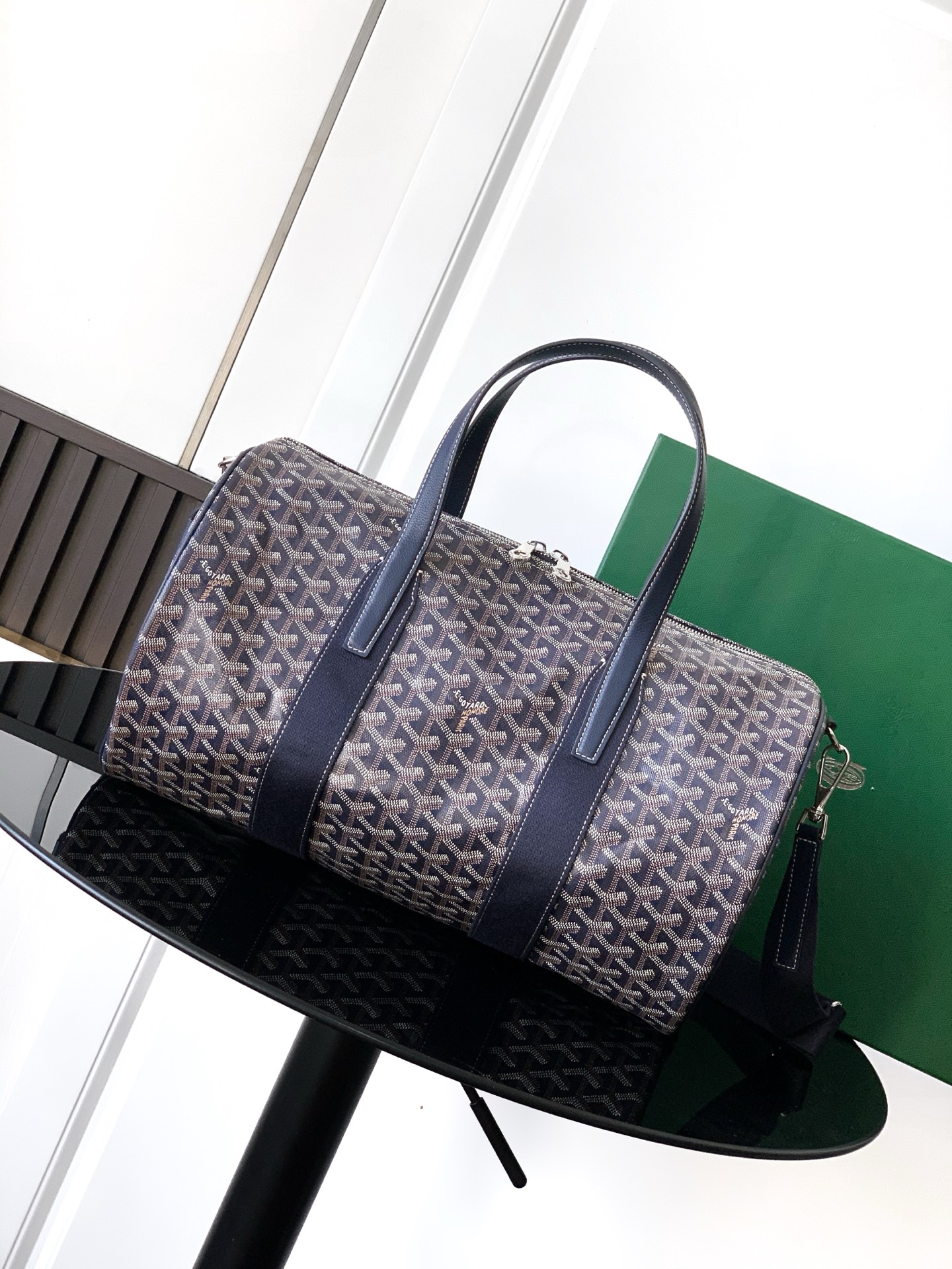 Goyard Barrel 40 Sports Bag blue navy