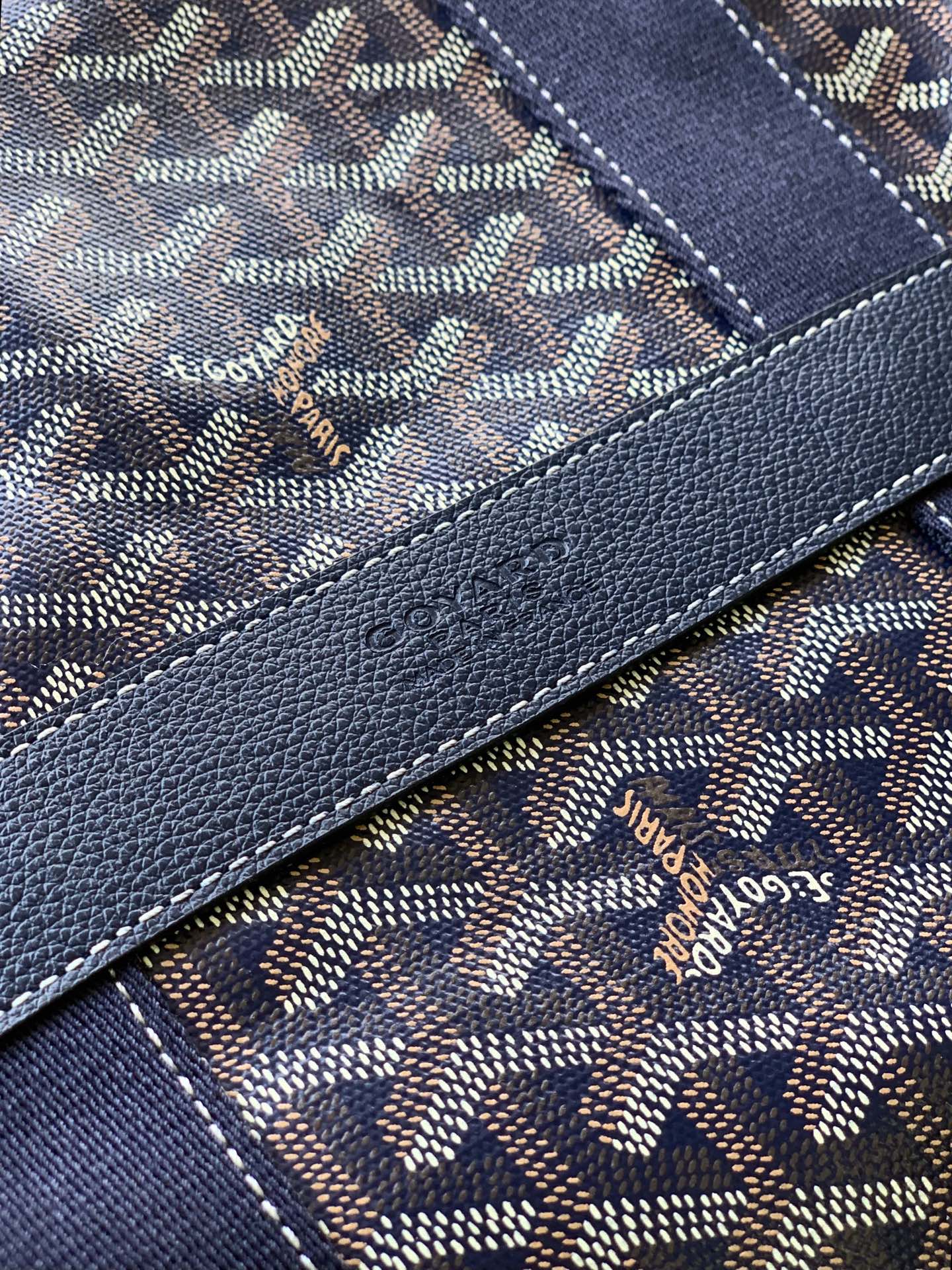 Goyard Barrel 40 Sports Bag blue navy