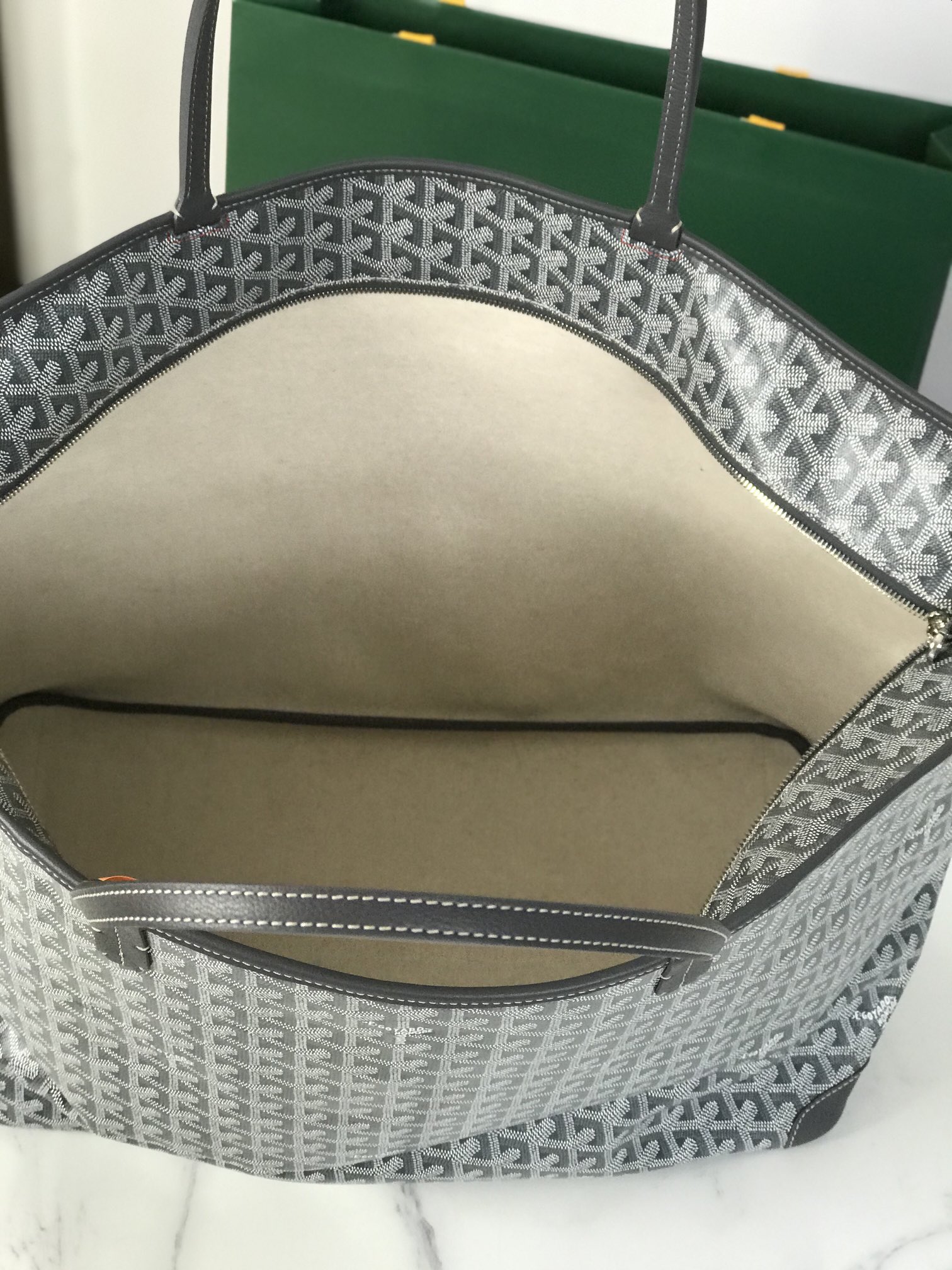 Goyard Saint Louis PM Tote Bag Pouch Gray