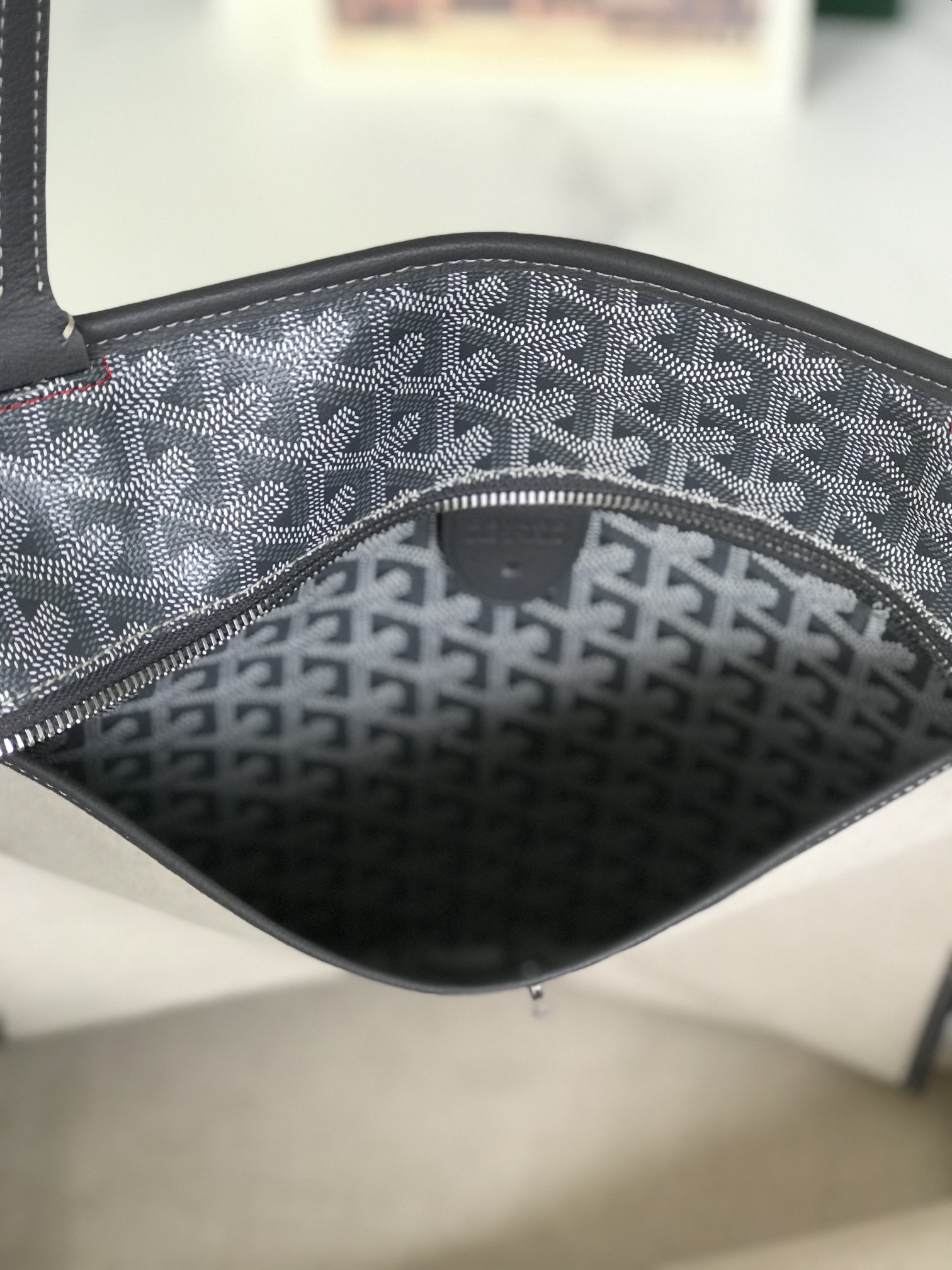 Goyard Saint Louis PM Tote Bag Pouch Gray