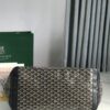 Goyard Black Goyardine Saint Louis GM Leather Cloth Pony-style calfskin Cloth ref.224679