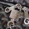 Goyard Black Goyardine Saint Louis GM Leather Cloth Pony-style calfskin Cloth ref.224679