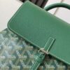 GOYARD Goyardine Calfskin Mini Alpin Backpack green