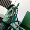 GOYARD Goyardine Calfskin Mini Alpin Backpack green
