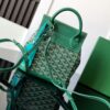 GOYARD Goyardine Calfskin Mini Alpin Backpack green