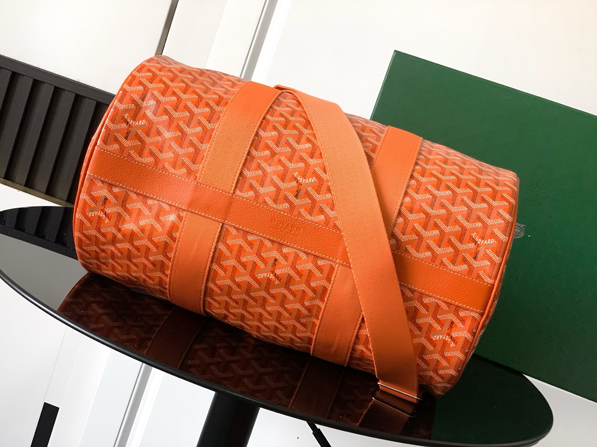 Goyard Barrel 40 Sports Bag orange