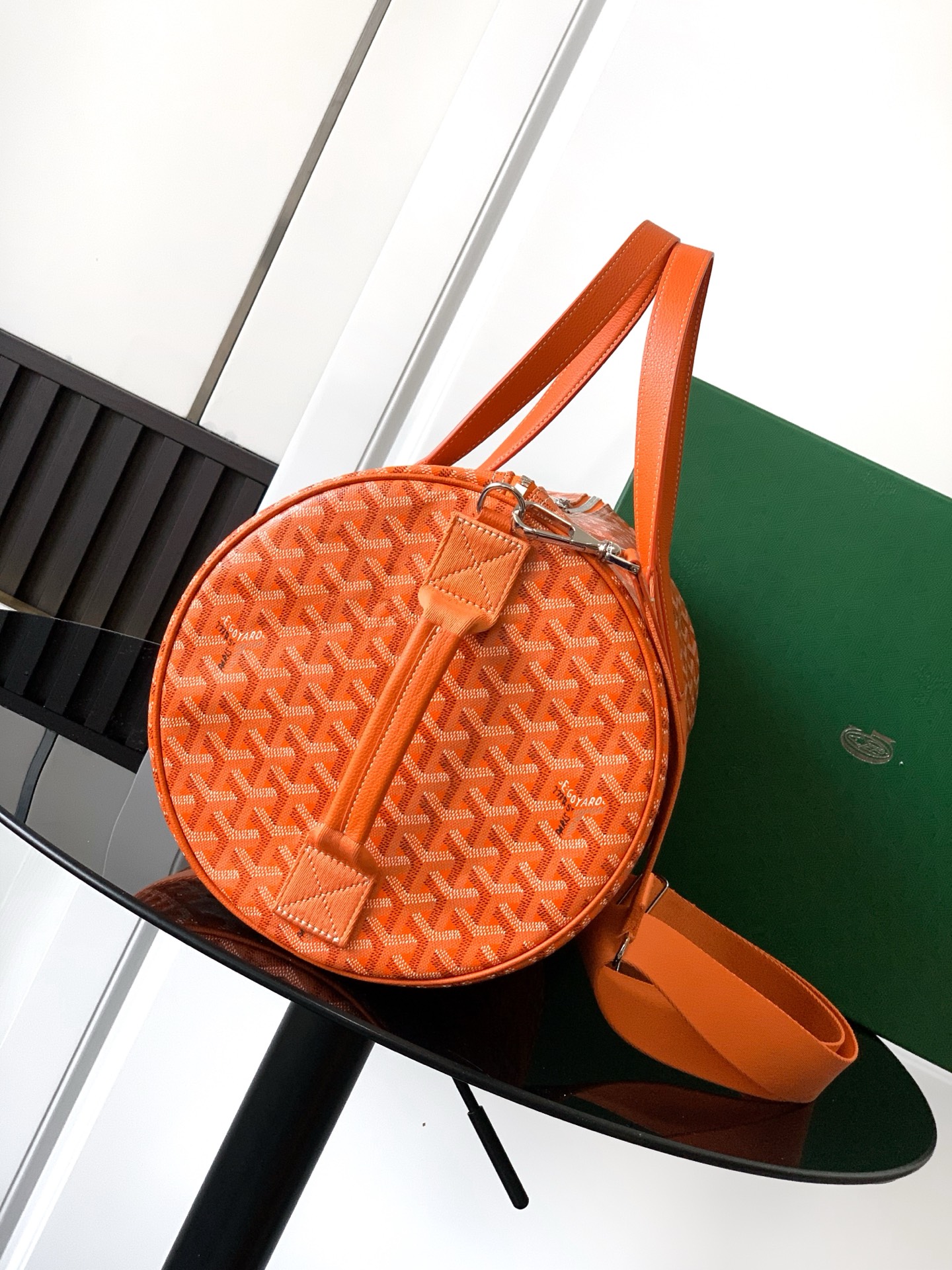 Goyard Barrel 40 Sports Bag orange