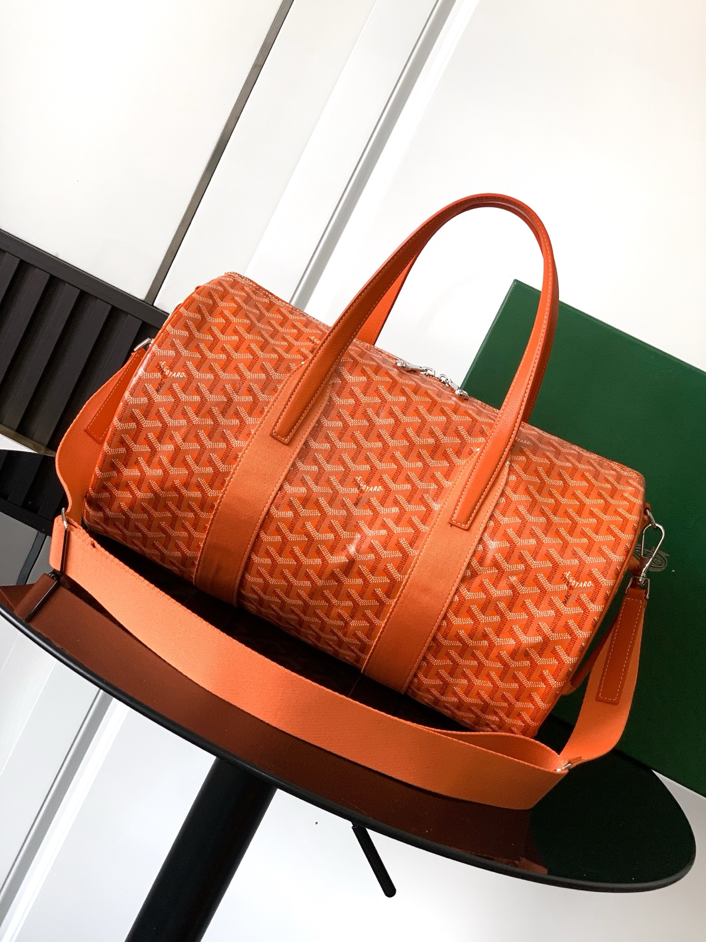 Goyard Barrel 40 Sports Bag orange