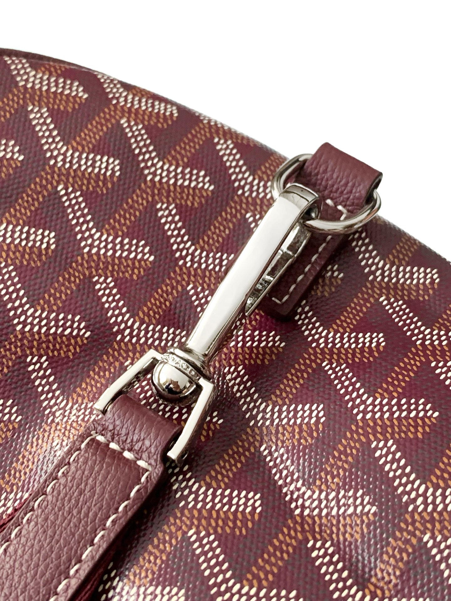 Goyard Barrel 40 Sports Bag Burgundy