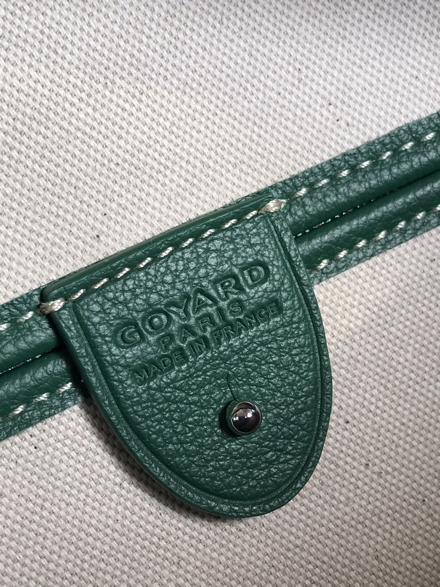 Goyard Goyardine Green St. Louis GM Tote Bag Palladium