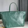 Goyard Goyardine Green St. Louis GM Tote Bag Palladium