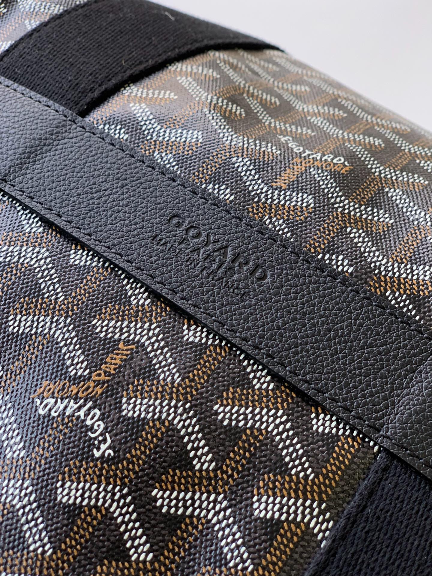 Goyard Barrel 40 Sports Duffle Bag black brown