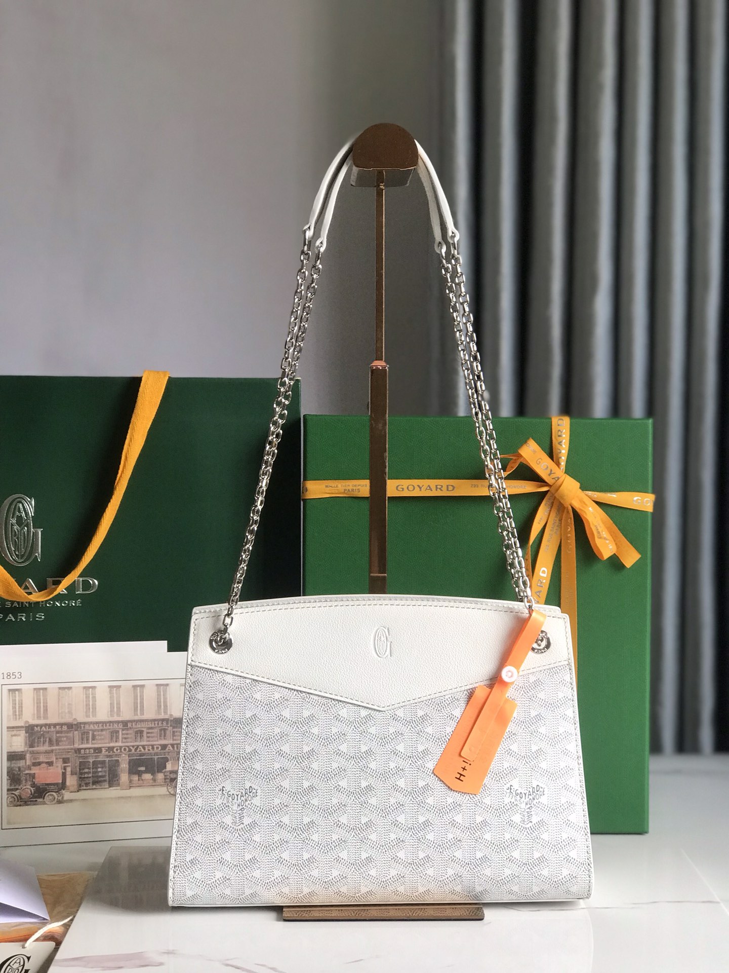 Goyard Goyardine Sac Rouette Mini – white Shoulder Bags,