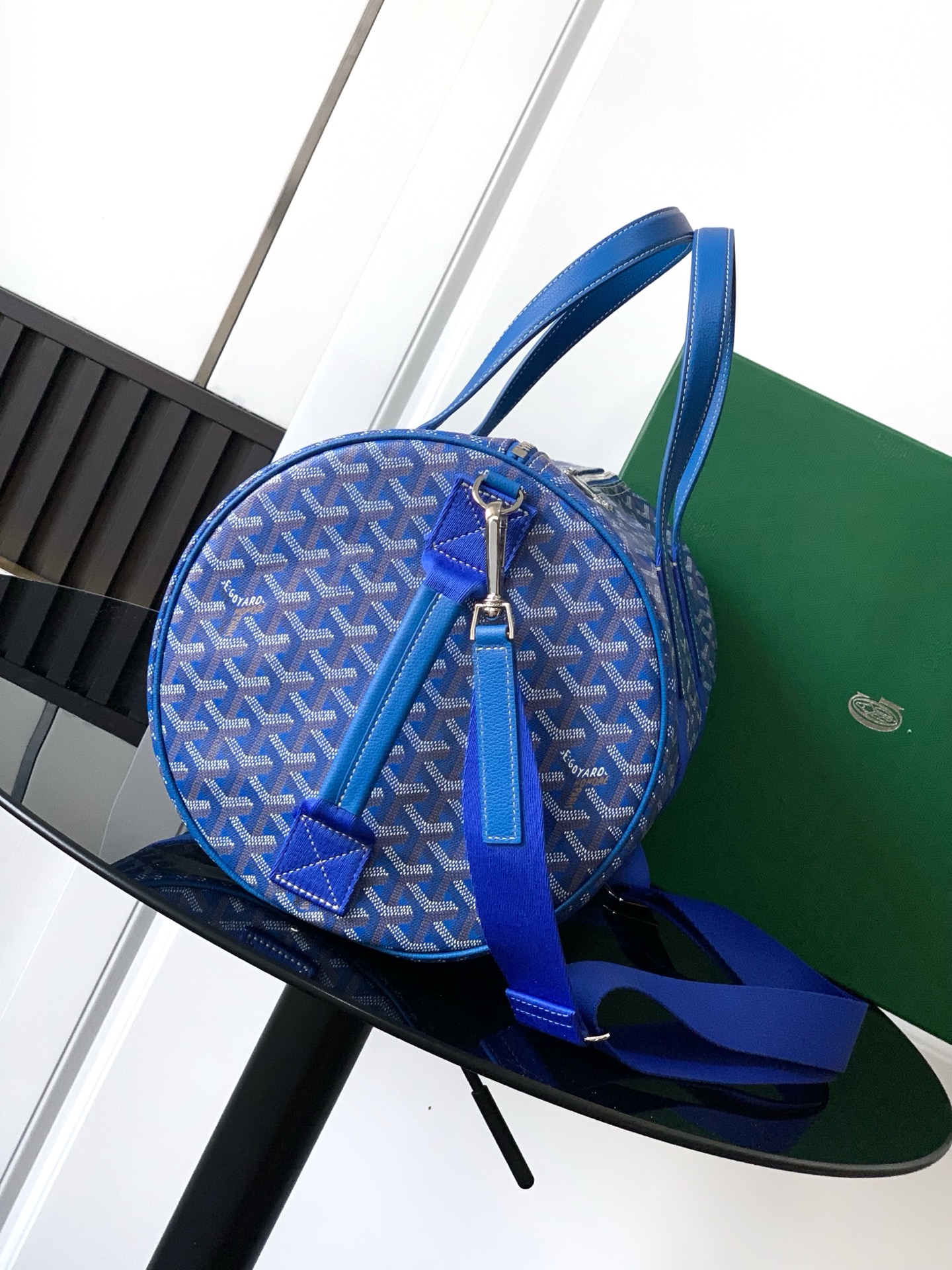 Goyard Barrel 40 Sports Duffle Bag blue