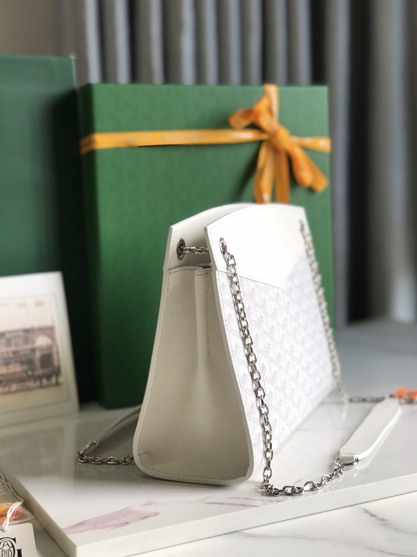Goyard Goyardine Sac Rouette Mini - white Shoulder Bags,