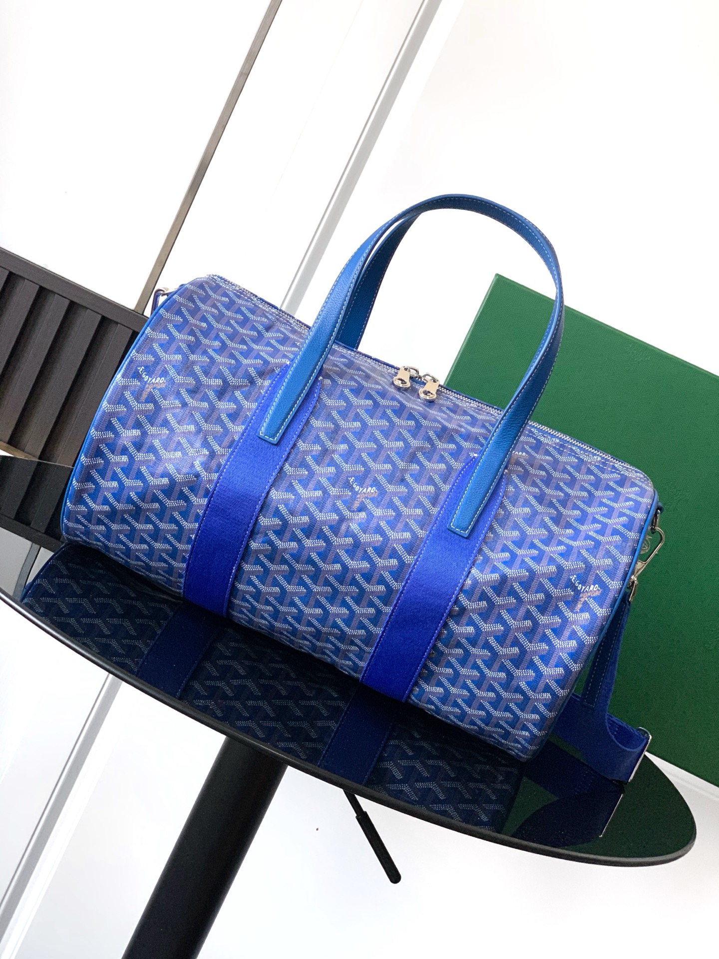 Goyard Barrel 40 Sports Duffle Bag blue
