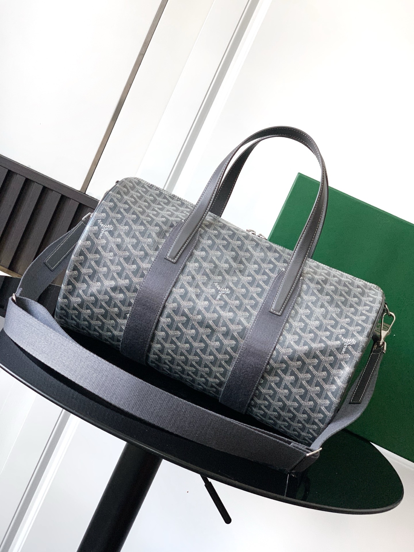 Goyard Barrel 40 Sports Duffle Bag Gray