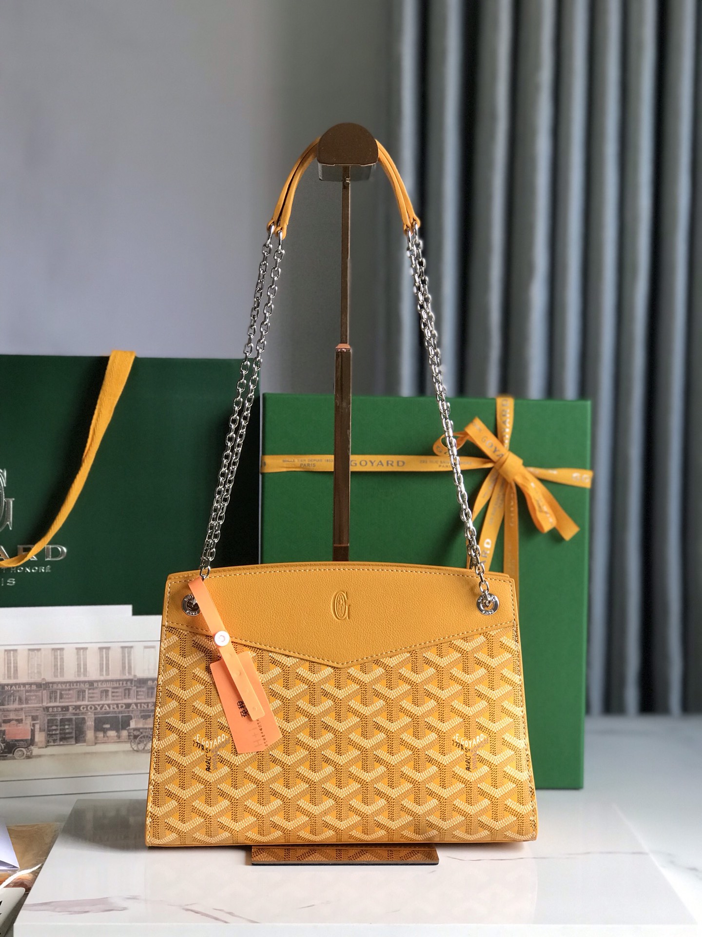 Goyard Goyardine Sac Rouette Mini – yellow Shoulder Bags,