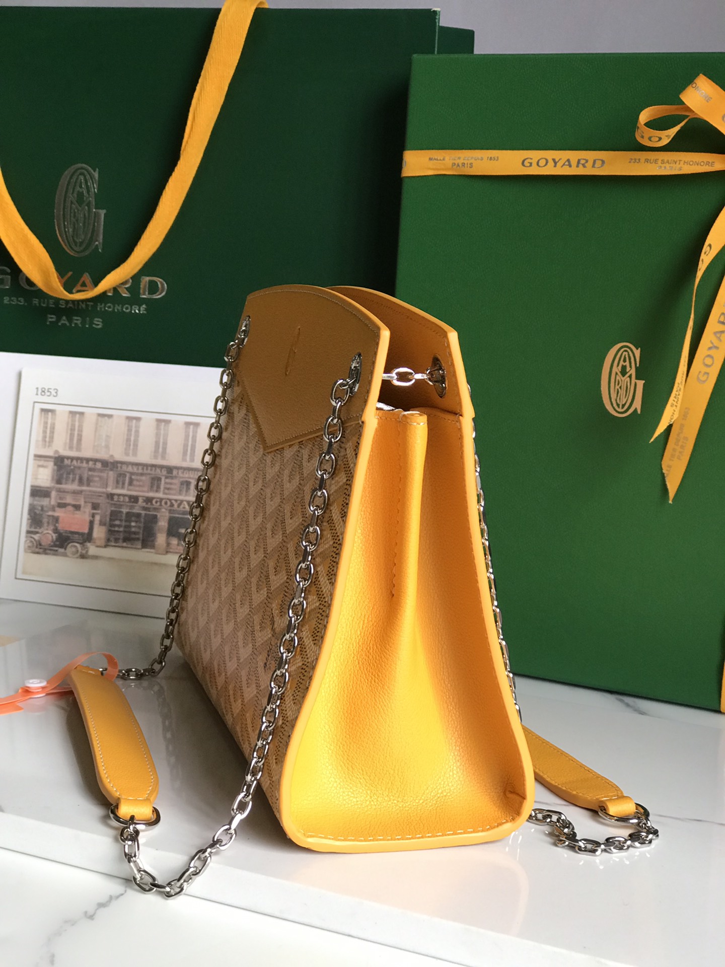 Goyard Goyardine Sac Rouette Mini - yellow Shoulder Bags,