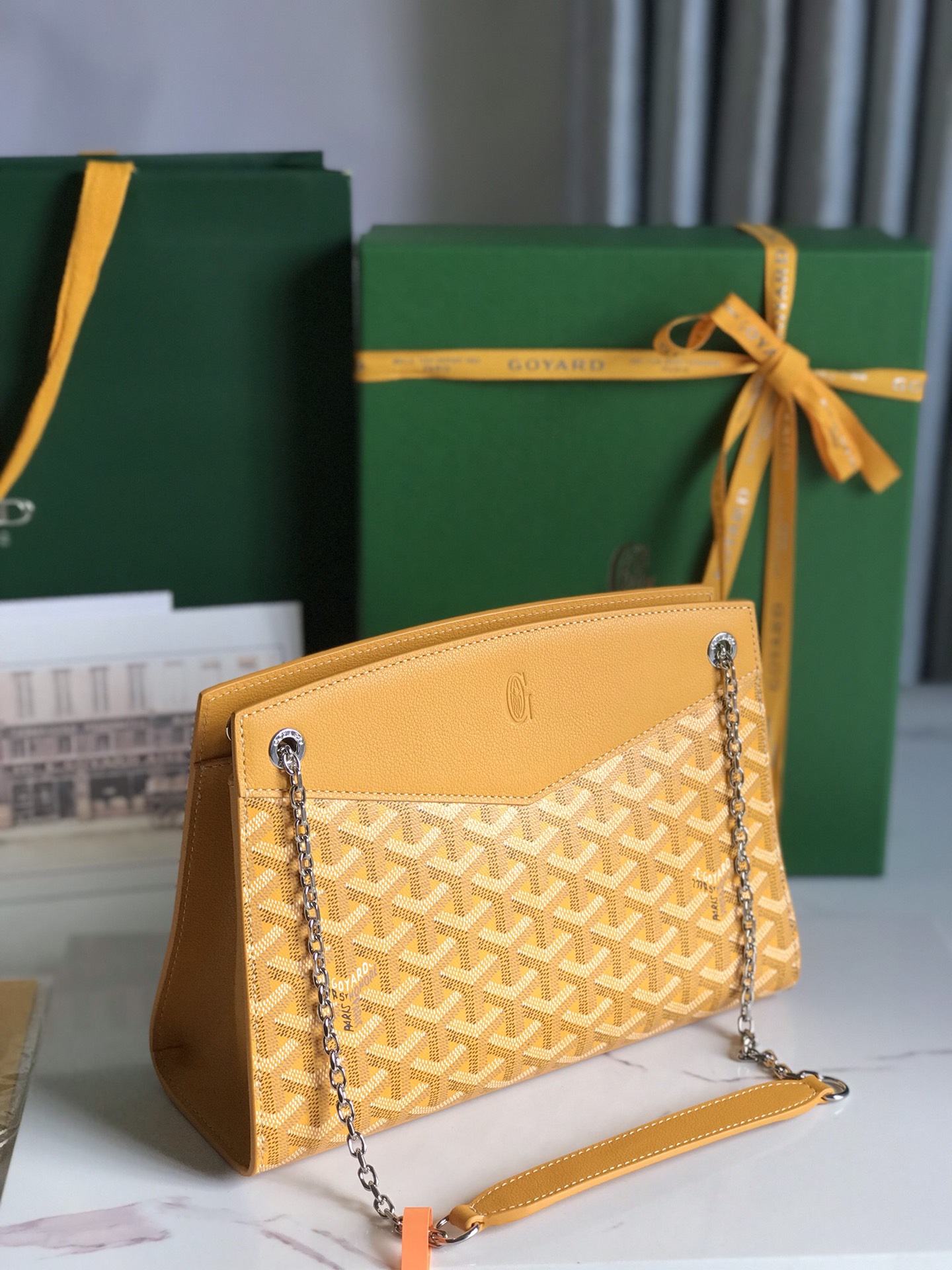 Goyard Goyardine Sac Rouette Mini - yellow Shoulder Bags,