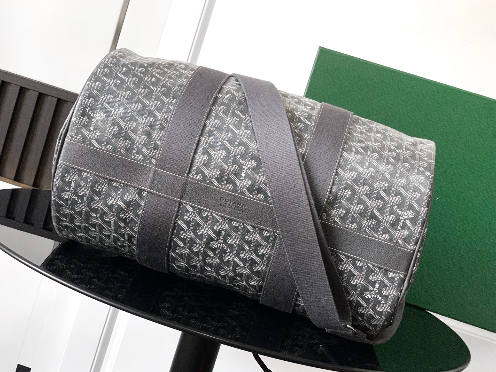 Goyard Barrel 40 Sports Duffle Bag Gray