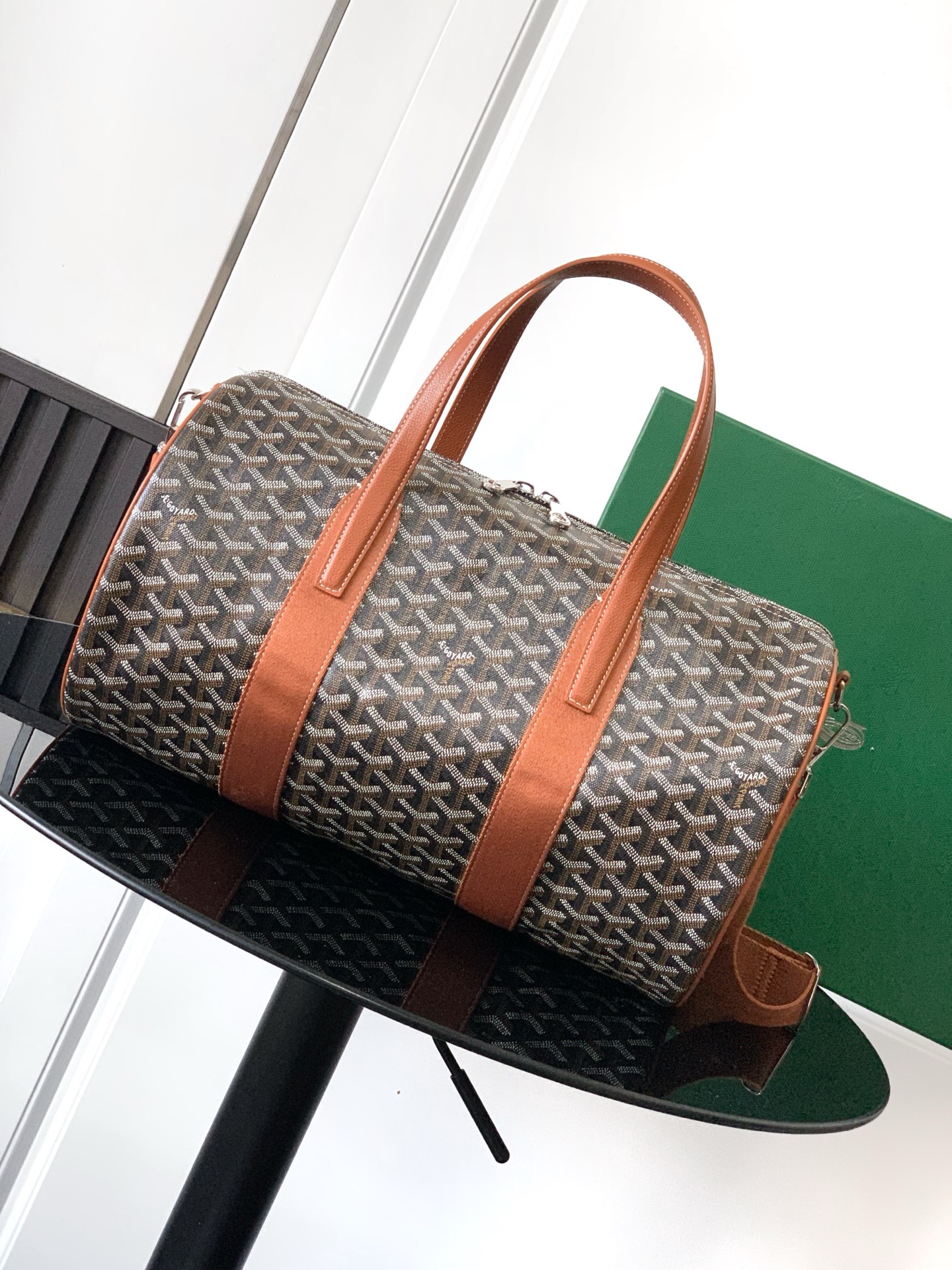 Goyard Barrel 40 Sports Duffle Bag brown