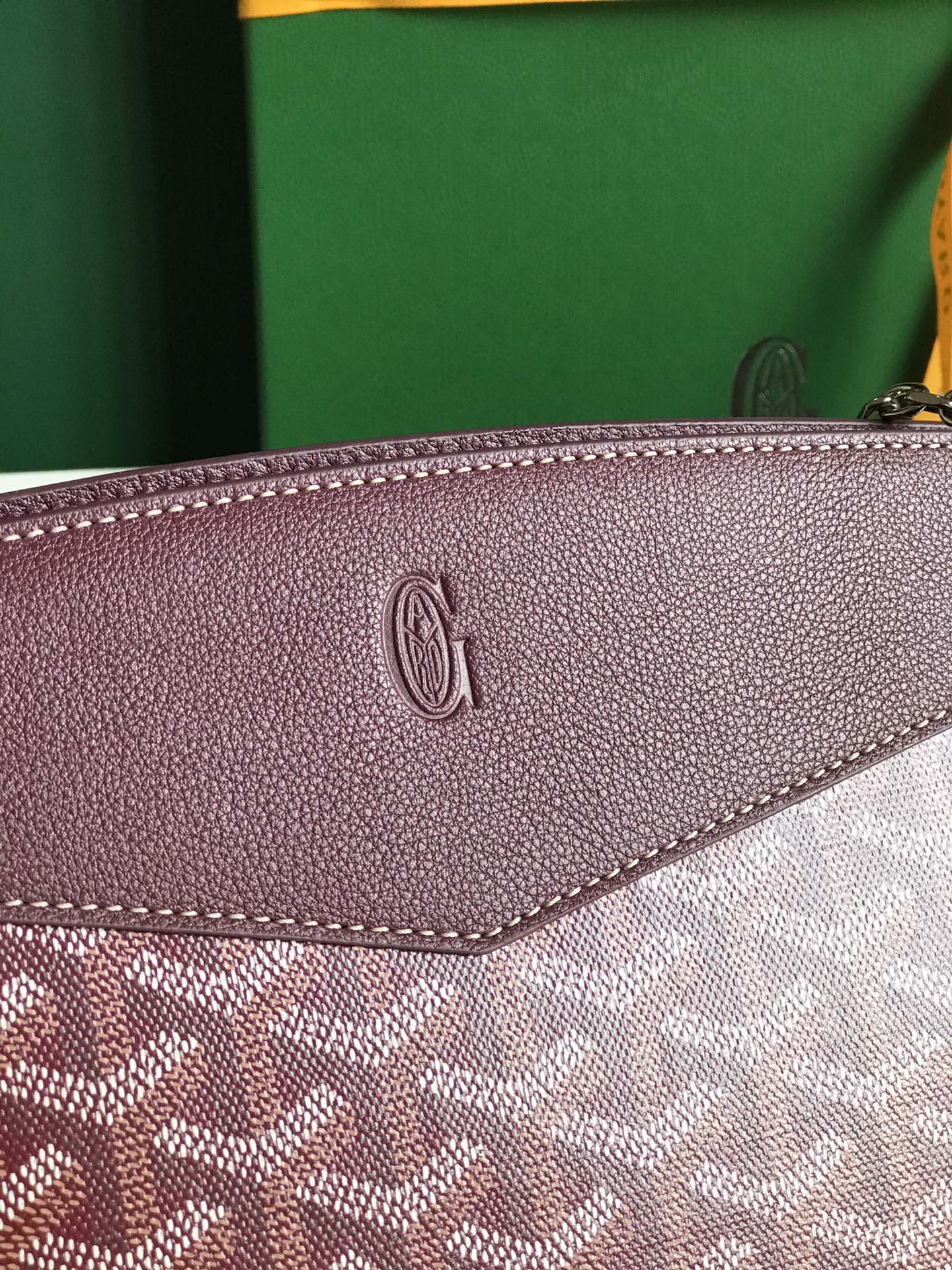 Goyard Goyardine Sac Rouette Mini - Burgundy Shoulder Bags,