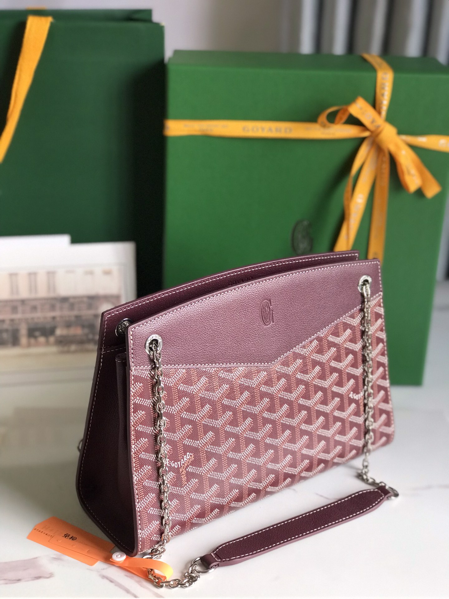 Goyard Goyardine Sac Rouette Mini - Burgundy Shoulder Bags,