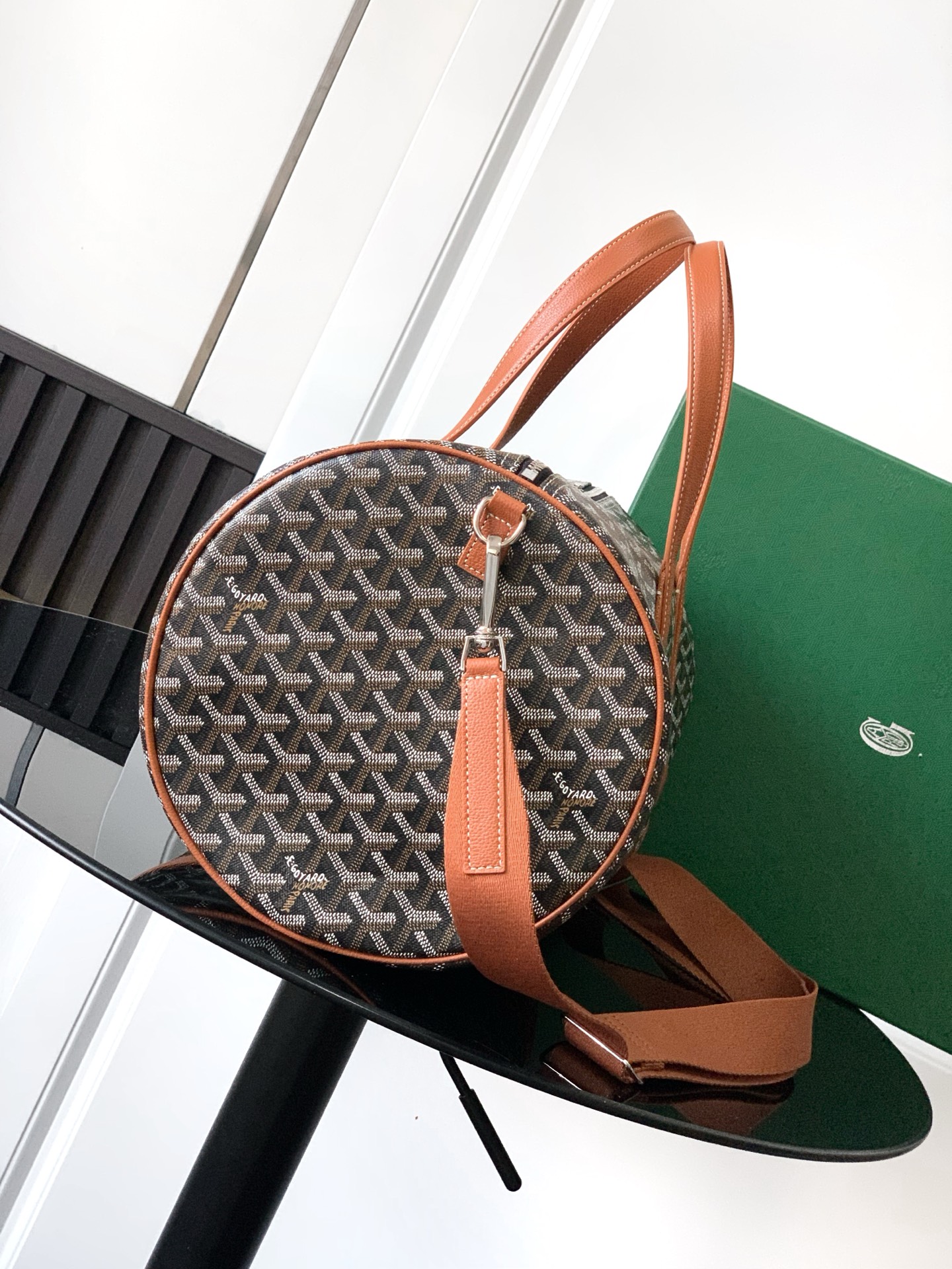 Goyard Barrel 40 Sports Duffle Bag brown