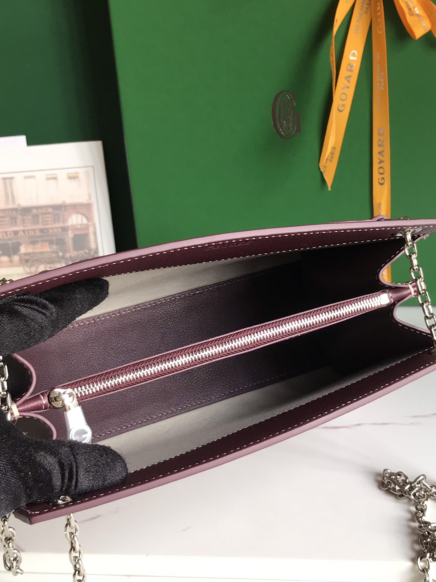 Goyard Goyardine Sac Rouette Mini - Burgundy Shoulder Bags,