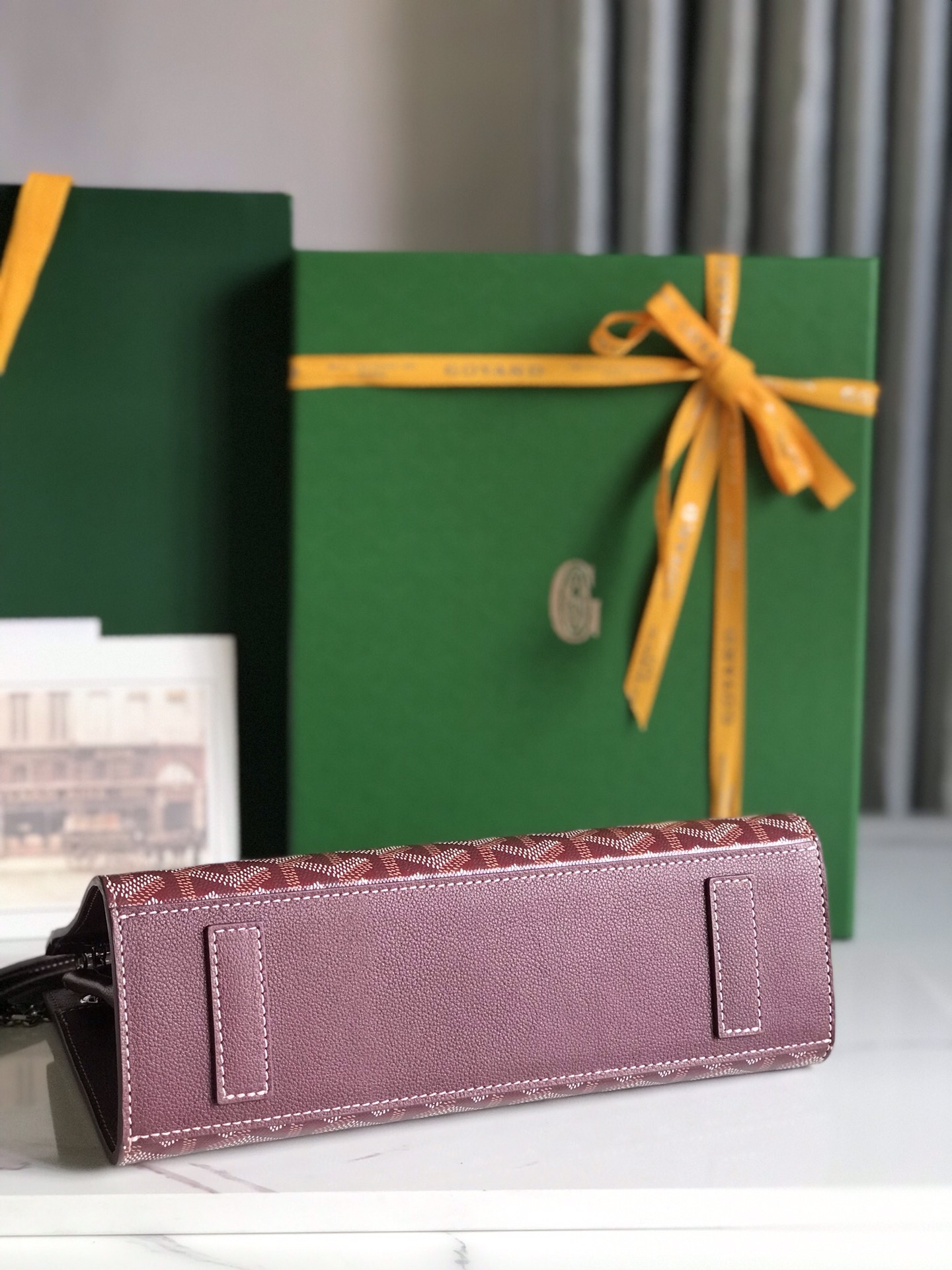 Goyard Goyardine Sac Rouette Mini - Burgundy Shoulder Bags,
