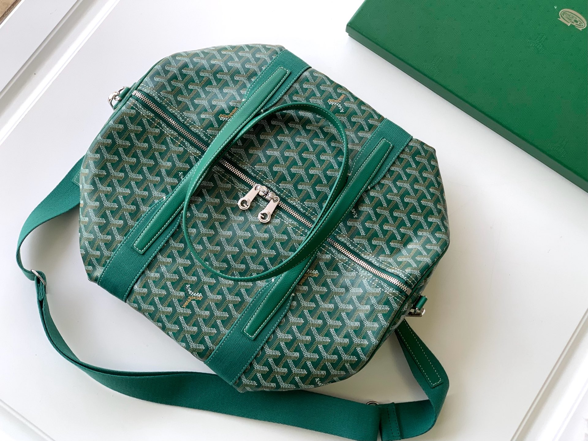Goyard Barrel 40 Sports Duffle Bag Green |