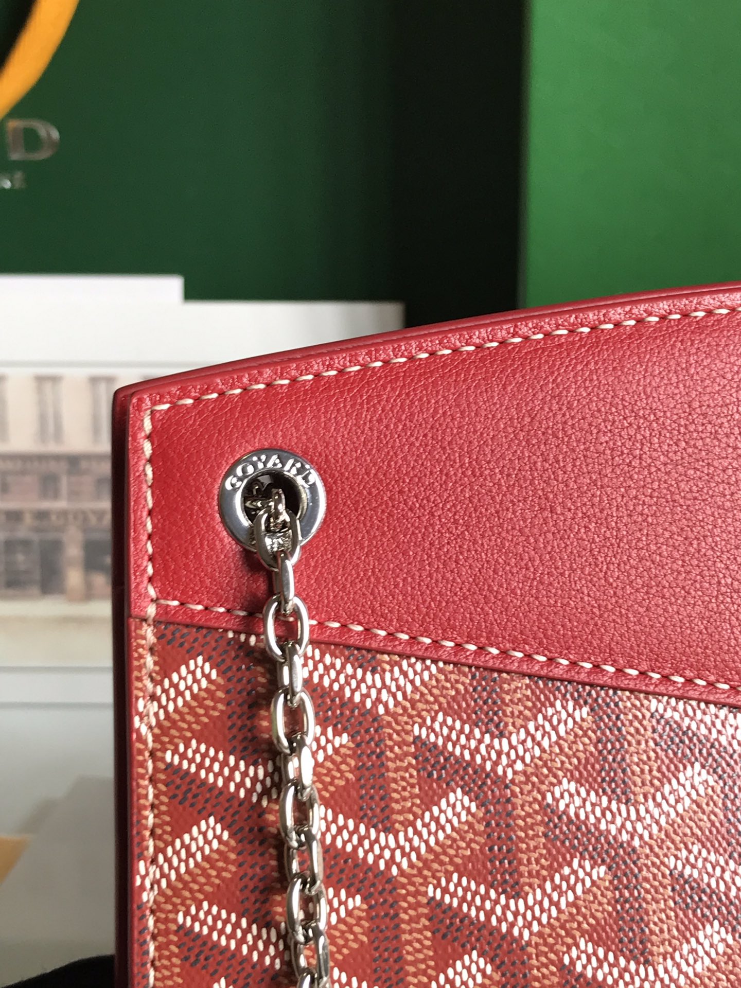 Goyard Rouette Structure Mini Bag red