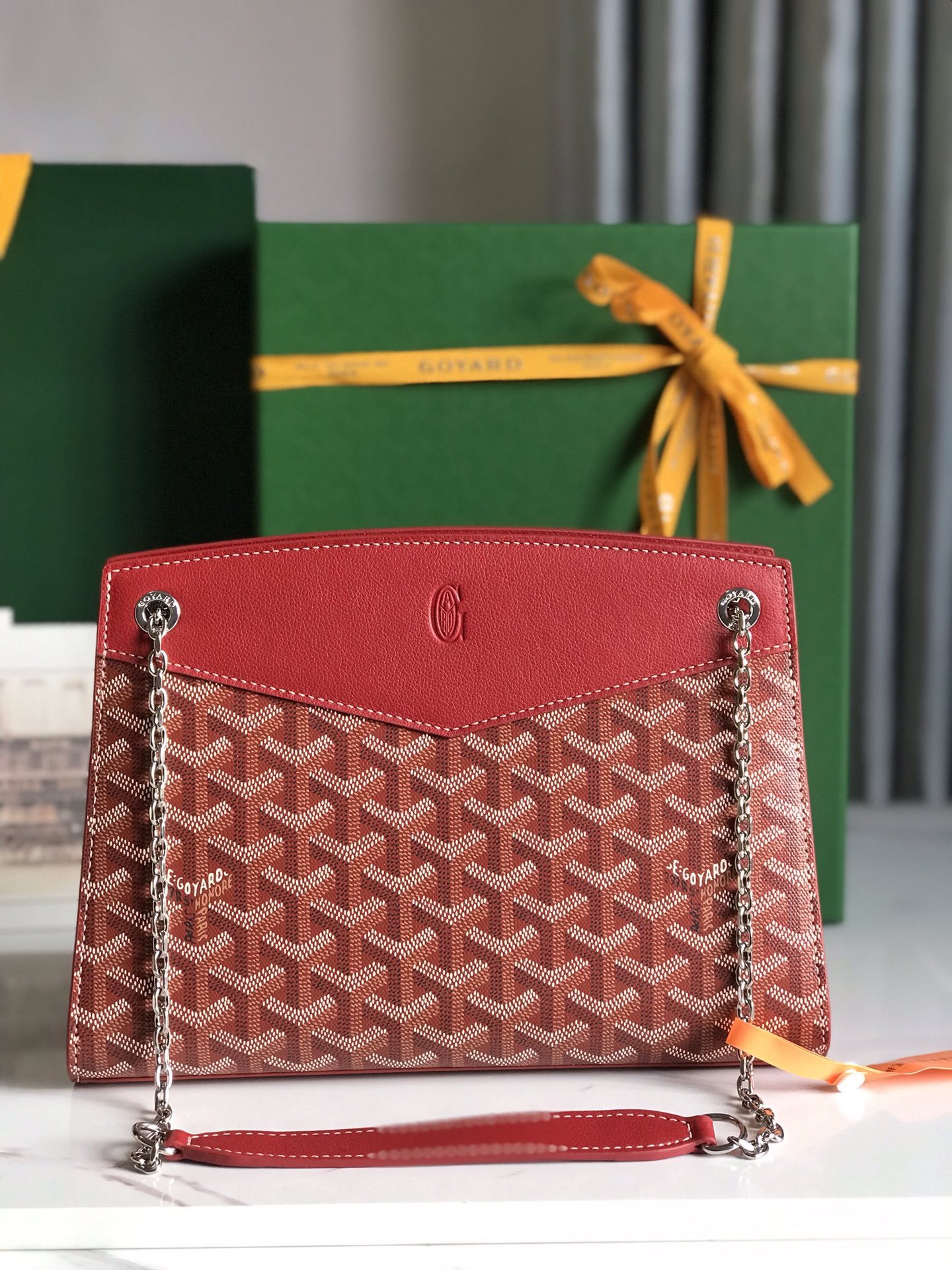 Goyard Rouette Structure Mini Bag red